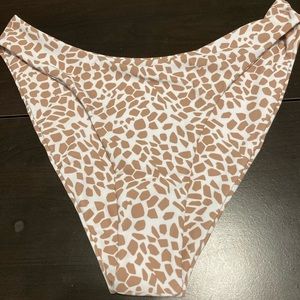 Giraffe print bikini bottom